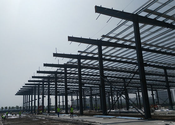 Industrieller Stahlkonstruktions-Gebäude-Licht-Stahlskelettbau-Portalrahmen-Lager