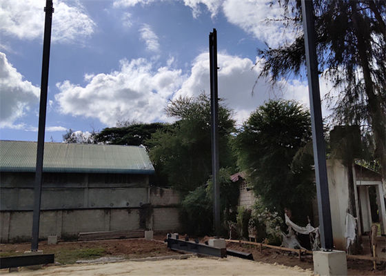 Entwerfen Sie und stellen Sie vorfabriziertes Stahlkonstruktionslager des Gebrauches des langen Lebens in Tansania her