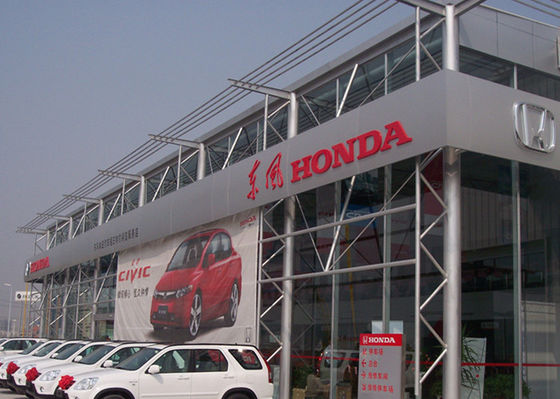 Moderner Honda-Fertig-Autosalon 4S, der heißes Bad errichtet, galvanisierte