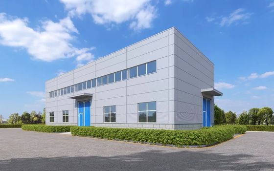 Individuell gestaltbare Industrie-Stahlkonstruktions-Werkstattgebäude mit Sandwichpaneelen