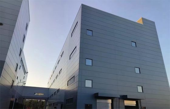 Dauerhafte Stahlkonstruktion Vorgefertigtes Metall Lagerhaus Bauen Hohe Effizienz Hohe Stabilität