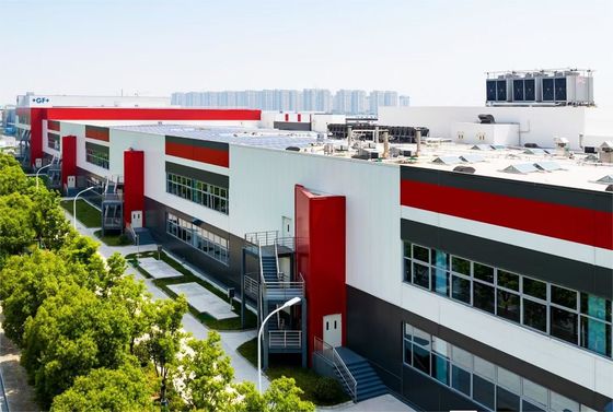 Edelrohr-Vorgefertigtes Lagerhaus Gebäude mit Zeichnung BIM und Single-Steel-Blatt-Dach-Design