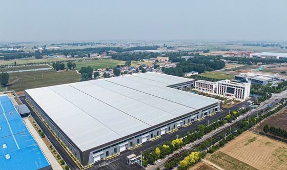 Stahlhallenlager mit Stahlrahmenkonstruktion für Industrie mit umweltfreundlichen und baulichen Lösungen